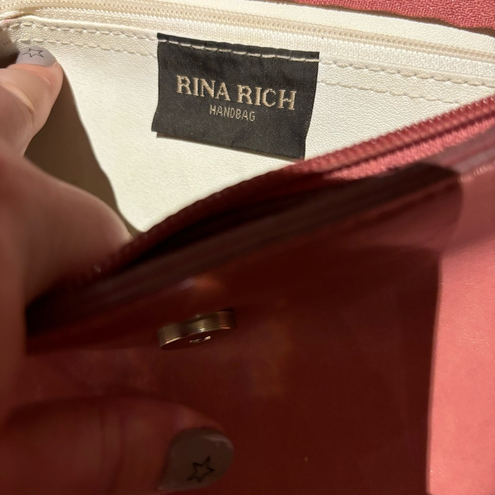 RINA RICH Studded Pink Bag!! - Picture 6 of 6